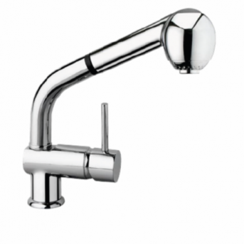 Single-lever kitchen mixer with extractable shower SA 70 DEA - SATURNO