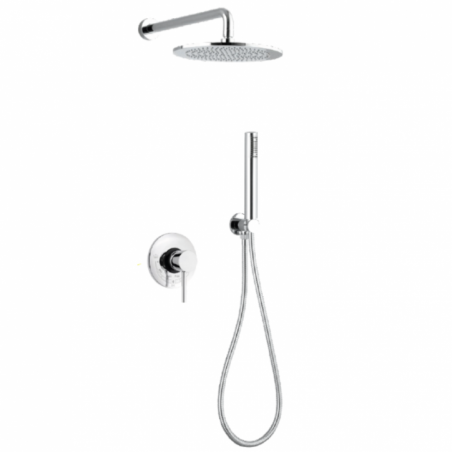 Kit soffione cilindrico diametro mm 200 con MISCELATORE.14011/20