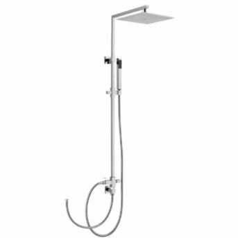 Kit colonna doccia quadrata con deviatore, soffione quadrato mm 250. 13097 A/25