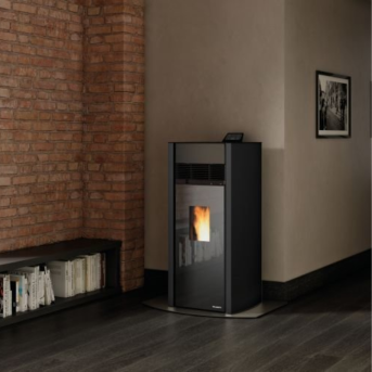 Palazzetti - Bianca Lux 12 Pro 3 Acciaio Nero