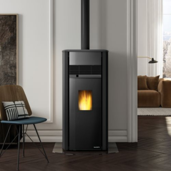 Palazzetti - Aurora 9 US Pro 2 Acciaio Nero