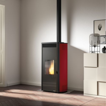 Palazzetti - Isabel 9 US Pro 2 Acciaio Rosso