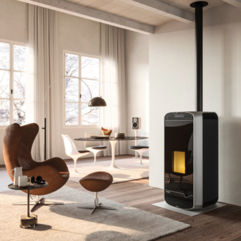 Palazzetti - Meghan US 9 Acciaio Nero