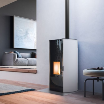 Palazzetti - Beatrice 9 Acciaio Bianco