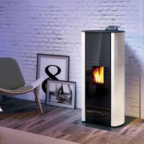 Palazzetti - Cecile Lux 9 Acciaio Bianco