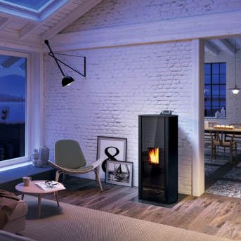 Palazzetti - Cecile Lux 9 Acciaio Antracite