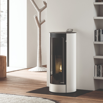 Palazzetti - Melita 8 Acciaio Bianco