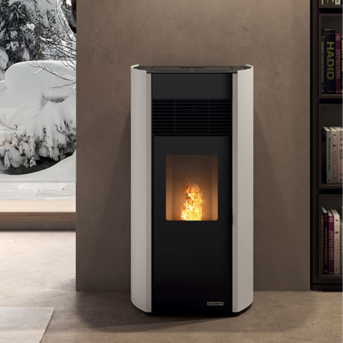 Palazzetti - Milù 8 Acciaio Bianco