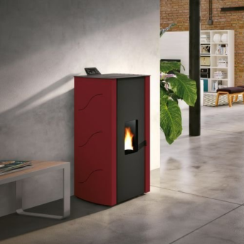 Palazzetti - Malù 8 Acciaio Rosso