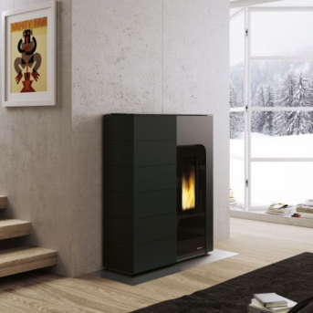 Palazzetti - Ginger 9 Acciaio Nero