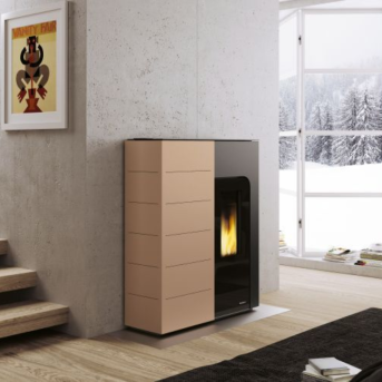 Palazzetti - Ginger 9 Acciaio Caffellatte