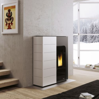 Palazzetti - Ginger 9 Acciaio Bianco