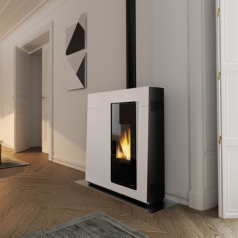 Palazzetti - Michelle 10 Acciaio Bianco