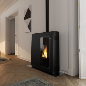 Palazzetti - Michelle 8 Acciaio Nero