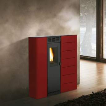 Palazzetti - Violetta 7 Acciaio Rosso