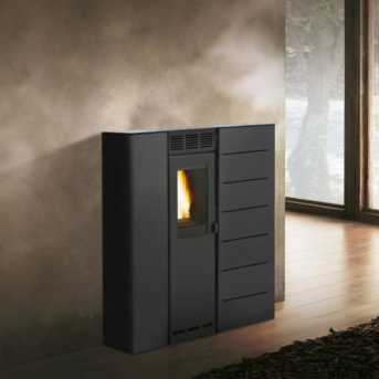 Palazzetti - Violetta 7 Acciaio Nero