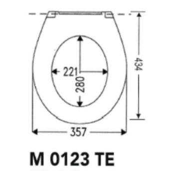 Copriwater M 0123 TE - Flaminia Metro Sospeso - Mobilduenne