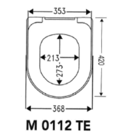 Copriwater M 0112 TE - Pozzi Ginori Ydra - Mobilduenne