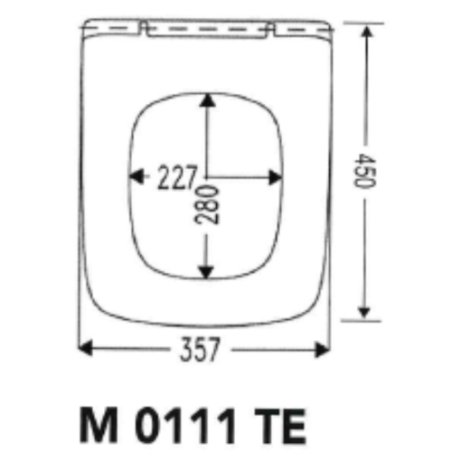 Copriwater M 0111 TE - Ideal Standard Tesi Sospeso - Mobilduenne