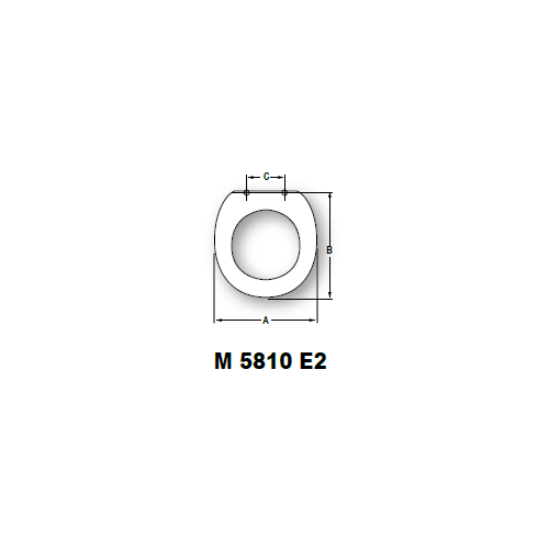 Copriwater M 5810-E2 - Esedra Poing Monob - Mobilduenne
