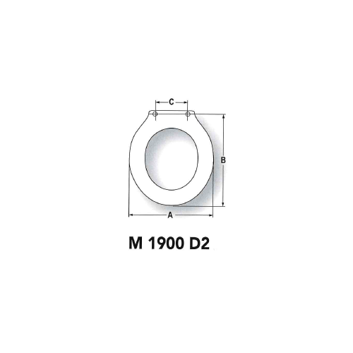 Copriwater M 1900-D2 - Pozzi Ginori Montebianco - Mobilduenne