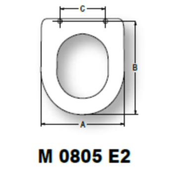Copriwater M 0805 - Duravit Happy-D Sospeso - Mobilduenne